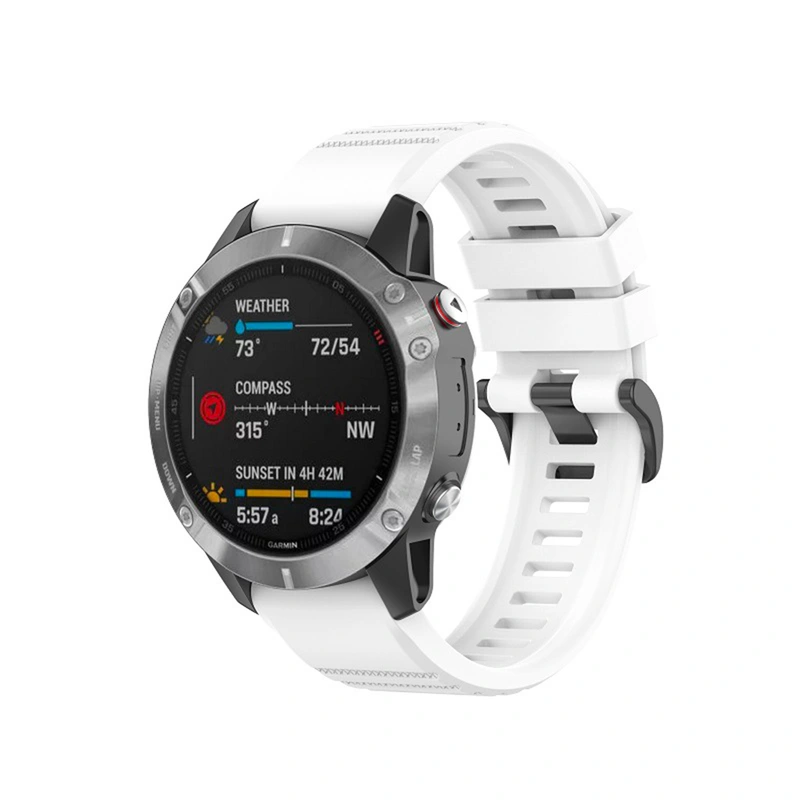 FIXED Silikoniranneke Garmin QuickFit 22 mm Valkoinen - 8014970