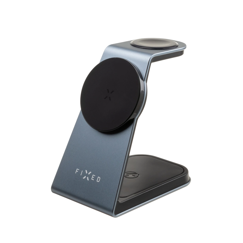 FIXED 3in1 ALU Langaton MagSafe Latausasema Musta - 8015423