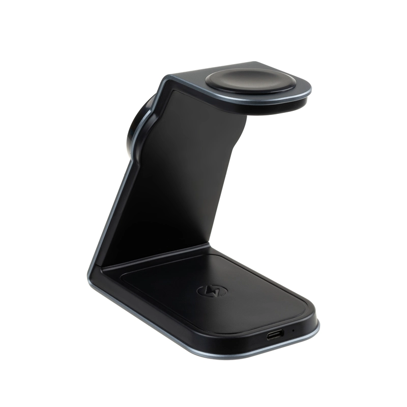 FIXED 3in1 ALU Langaton MagSafe Latausasema Musta - 8015423