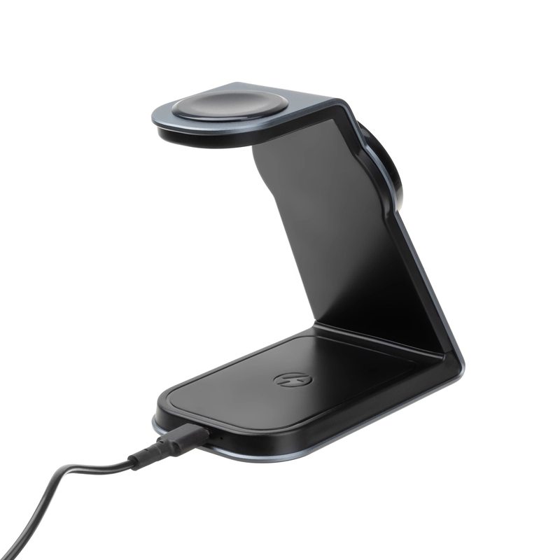 FIXED 3in1 ALU Langaton MagSafe Latausasema Musta - 8015423