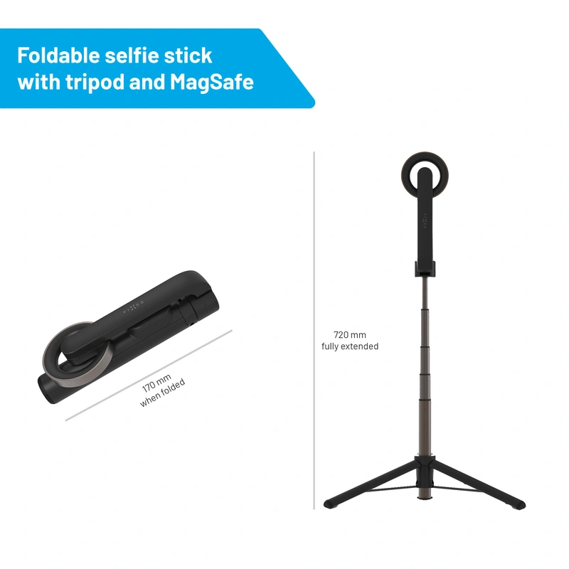 FIXED MagSnap Teleskooppinen Selfietikku/Tripod jalusta - 8015765