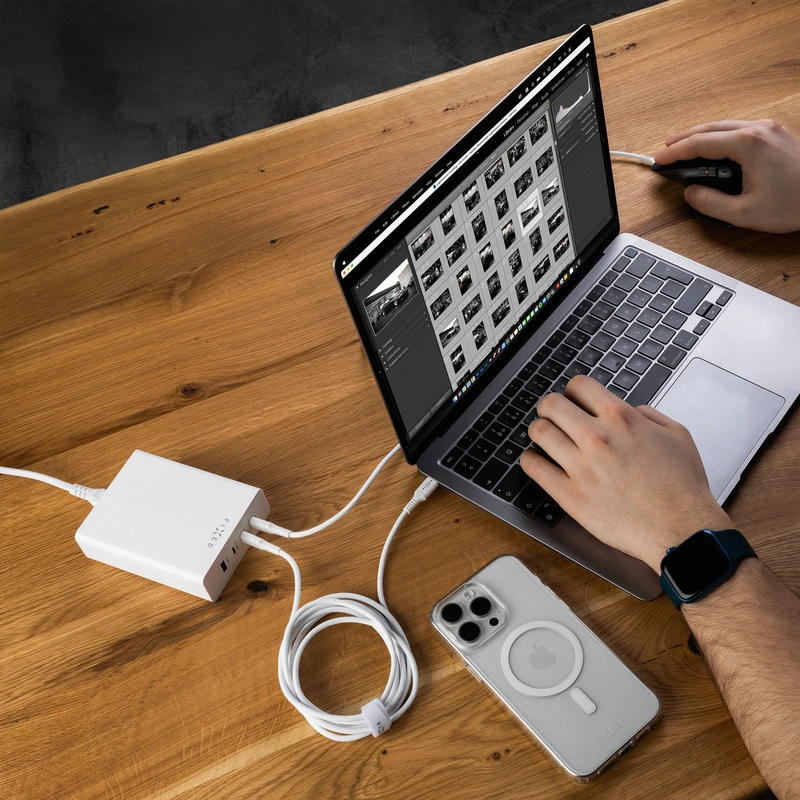 FIXED Supernopea GaN Työpöytälaturi 200W 3xUSB-C/USB-A - 8016119