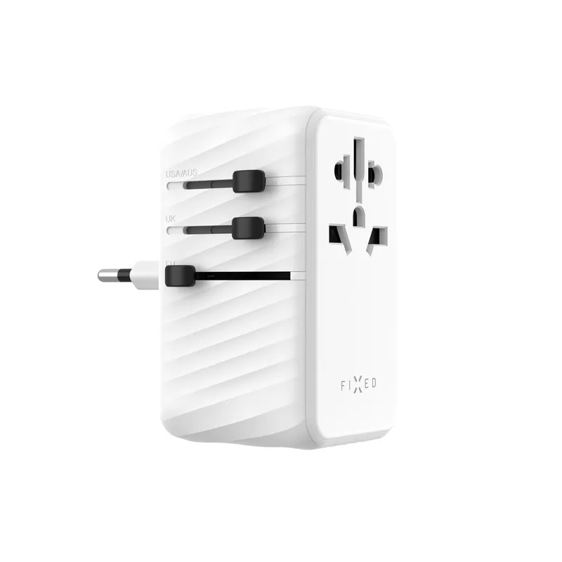 FIXED Matkaadapteri/laturi USB-C/-A 120W EU/UK/USA/AUS - 8016120