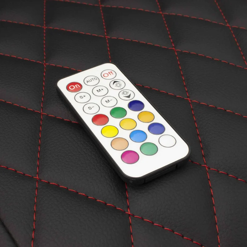 White Shark THUNDERBOLT RGB Valaistus Pelituoli 120kg Musta/Punainen - 2053951