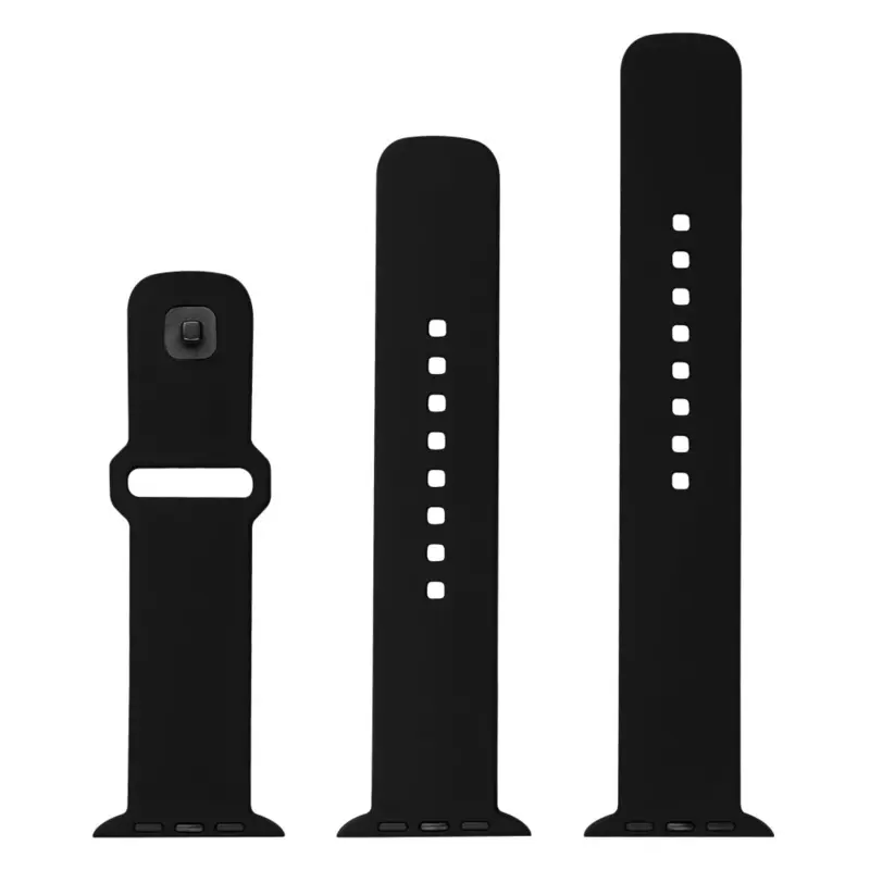 FIXED Silikoniranneke Apple Watch 42/44/45mm Musta - 8016132