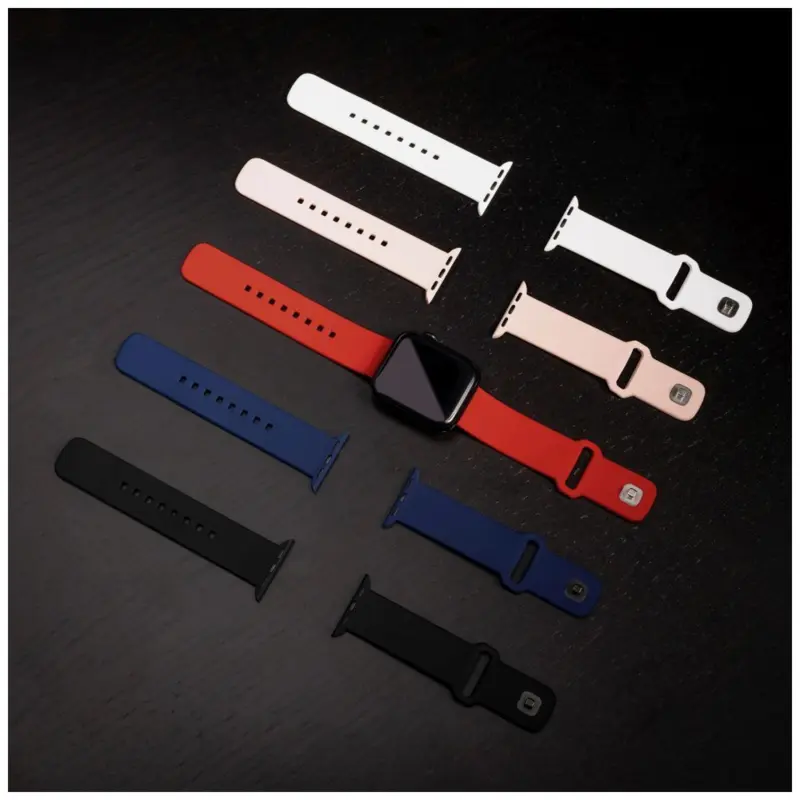 FIXED Silikoniranneke Apple Watch 38/40/41mm Punainen - 8016139