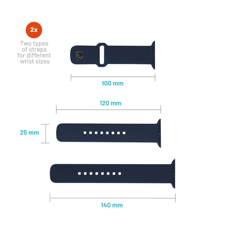 FIXED Silikoniranneke Apple Watch Ultra-2/49mm Sininen - 8016143