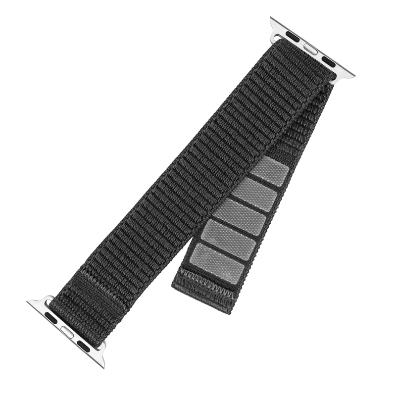 FIXED Nylonranneke Apple Watch 42/44/45mm Harmaa - 8016160