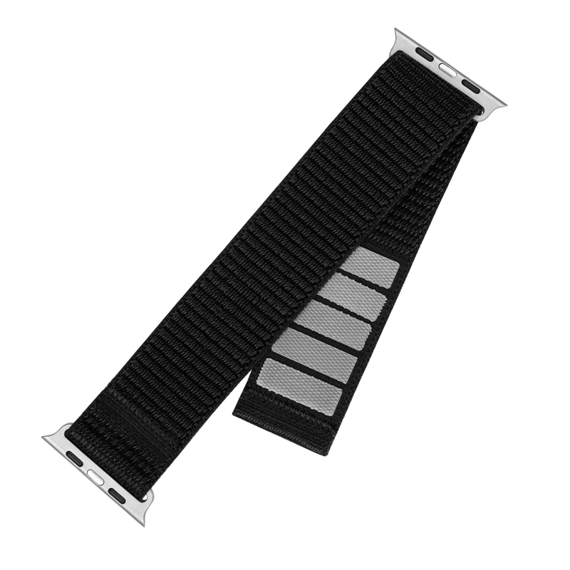 FIXED Nylonranneke Apple Watch 38/40/41mm Musta - 8016162