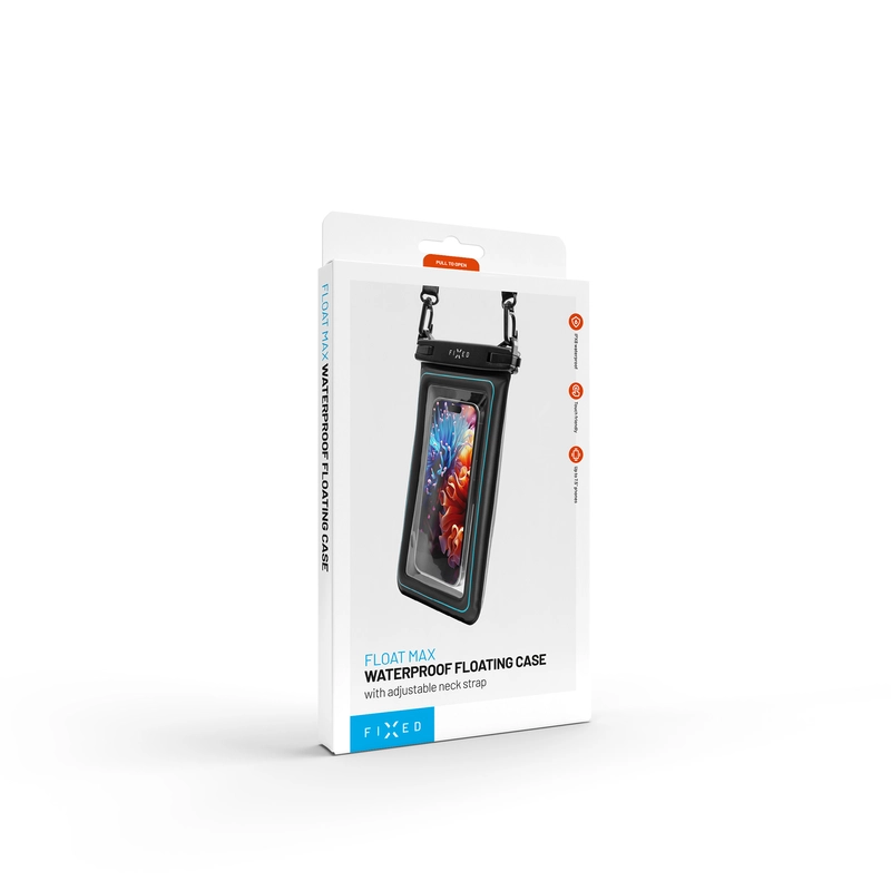 FIXED Vedenpitävä älypuhelimen kelluntatasku Max Musta - 8016316