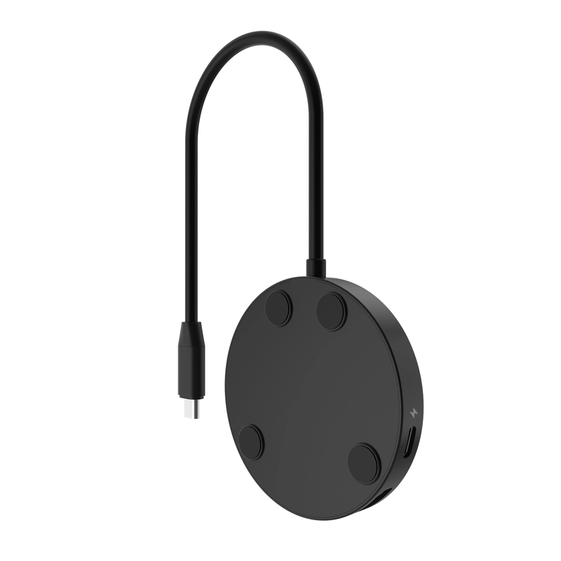 FIXED MagHub 7in1 USB-C HUB 4K & langaton lataus Musta - 8016457