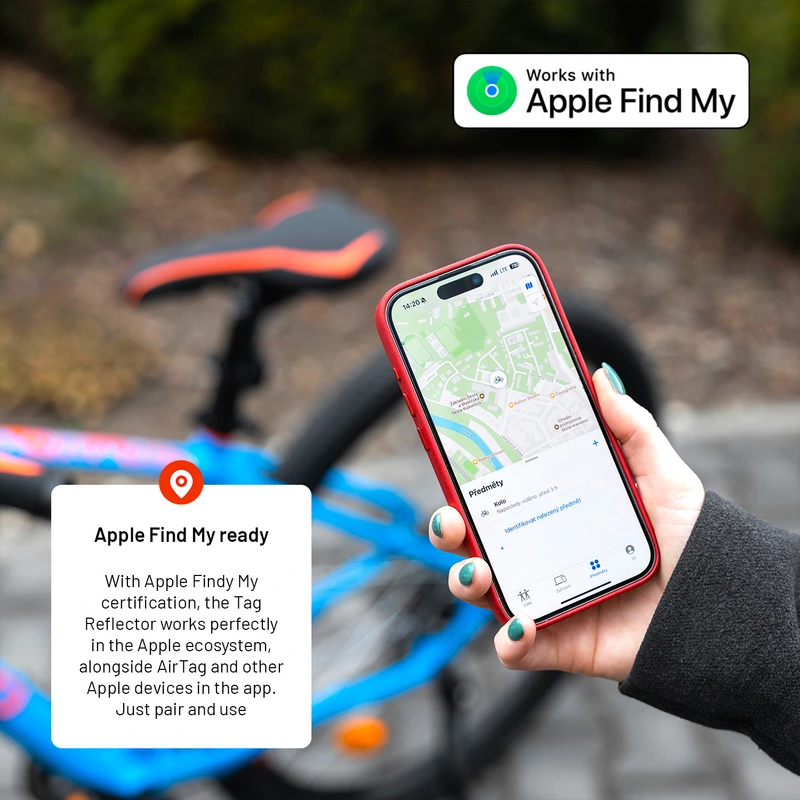 FIXED Tag Bike Apple Find My paikannin Musta - 8016581