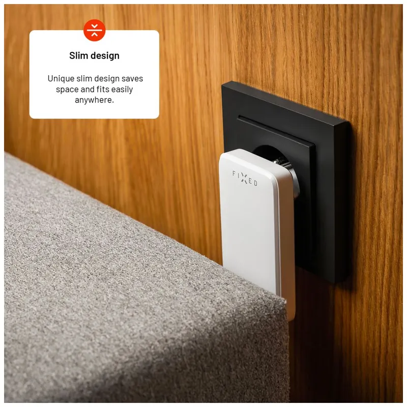 FIXED Slim GaN 90 Supernopea 2x USB-C laturi 45W Valk. - 8016584