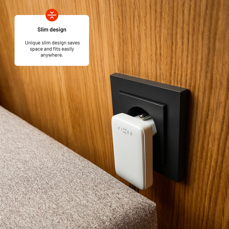 FIXED Slim GaN 90 Supernopea 1x USB-C laturi 30W Valk. - 8016585