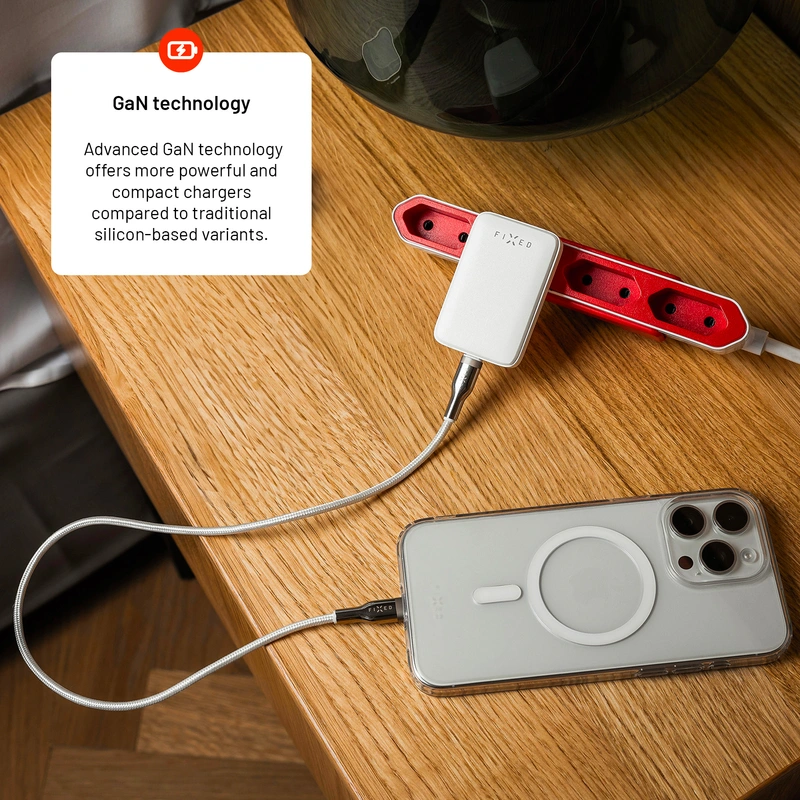 FIXED Slim GaN 90 Supernopea 1x USB-C laturi 30W Valk. - 8016585