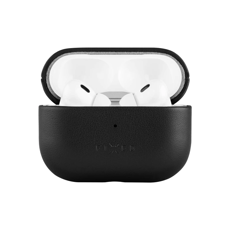 FIXED Aitoa nahkaa oleva Airpods 3 kotelo Musta - 8016731