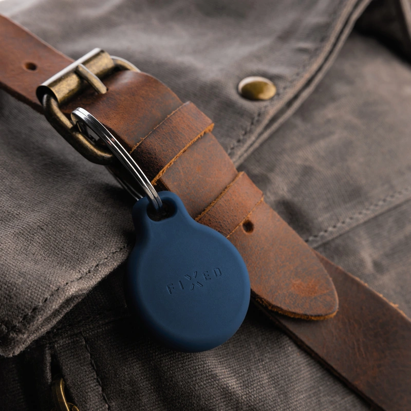 FIXED Silky Apple AirTag avaimenperäkotelo Musta - 8016740