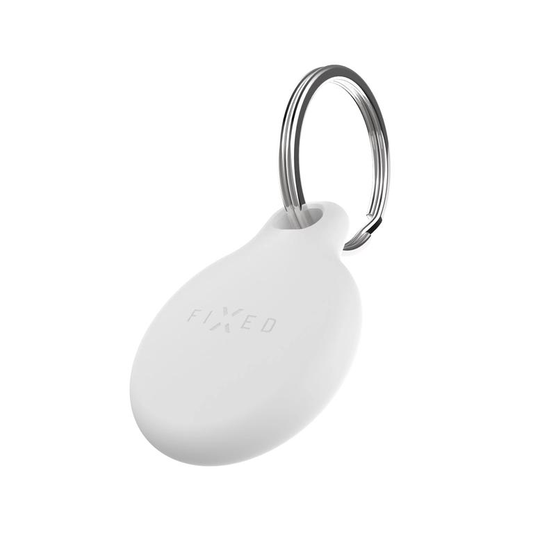 FIXED Silky Apple AirTag avaimenperäkotelo Valkoinen - 8016743