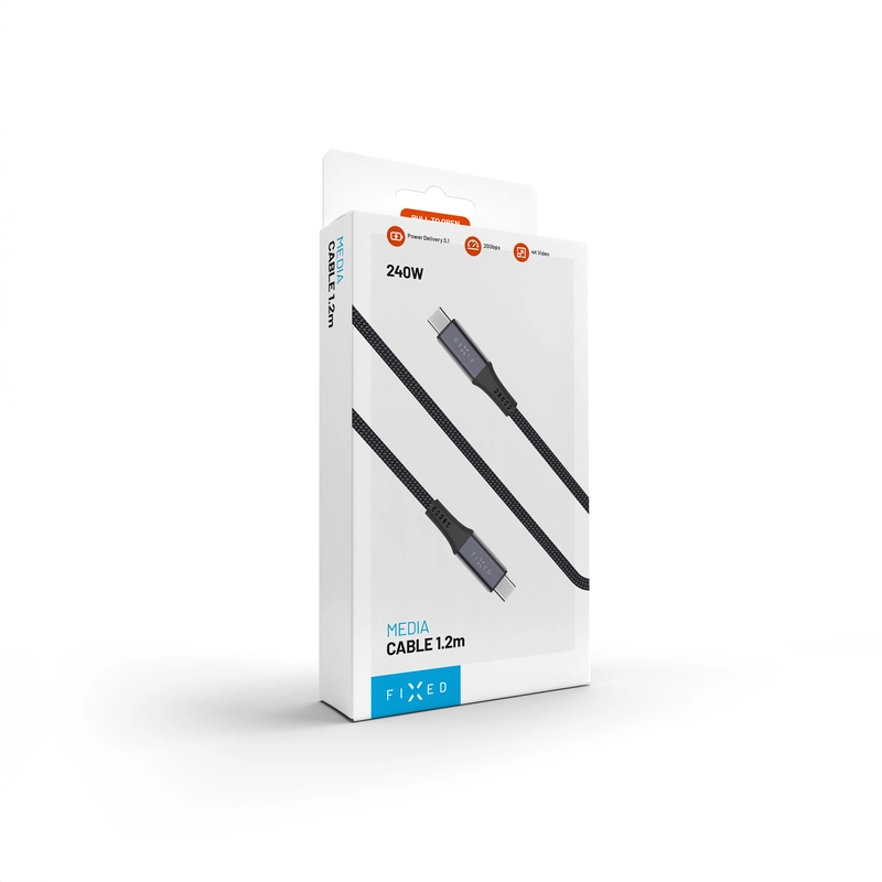 FIXED ARMOR USB 4.0 240W USB-C/C 20Gpbs kaapeli 1.2m - 8016866