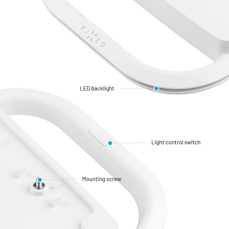 FIXED LED-monivalojalusta PS5/PS5 Slim Valkoinen - 8017008