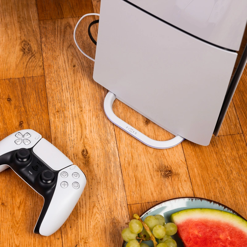 FIXED LED-monivalojalusta PS5/PS5 Slim Valkoinen - 8017008