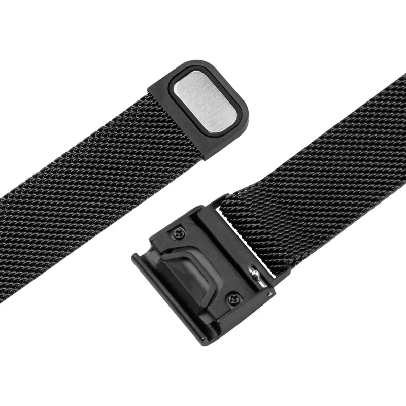 FIXED Mesh metalliranneke Garmin QuickFit 20 mm Musta - 8017115
