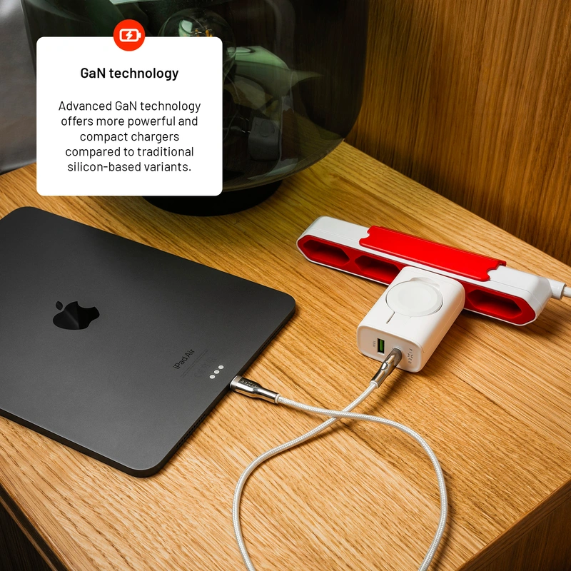 FIXED MagFlip USB-C-laturi 33 W Apple Watch/USB-C/USB-A - 8017131