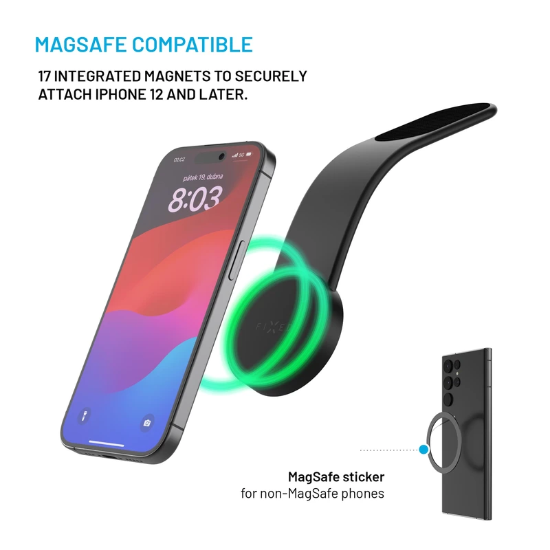 FIXED MagFloppy Puhelinteline kojelauta asennukseen - 8017285