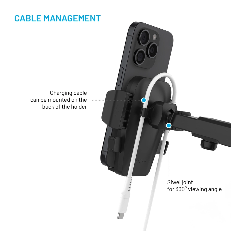 FIXED Iconiq XXL Puhelinteline Tuulilasi/Kojelauta Musta - 8017366