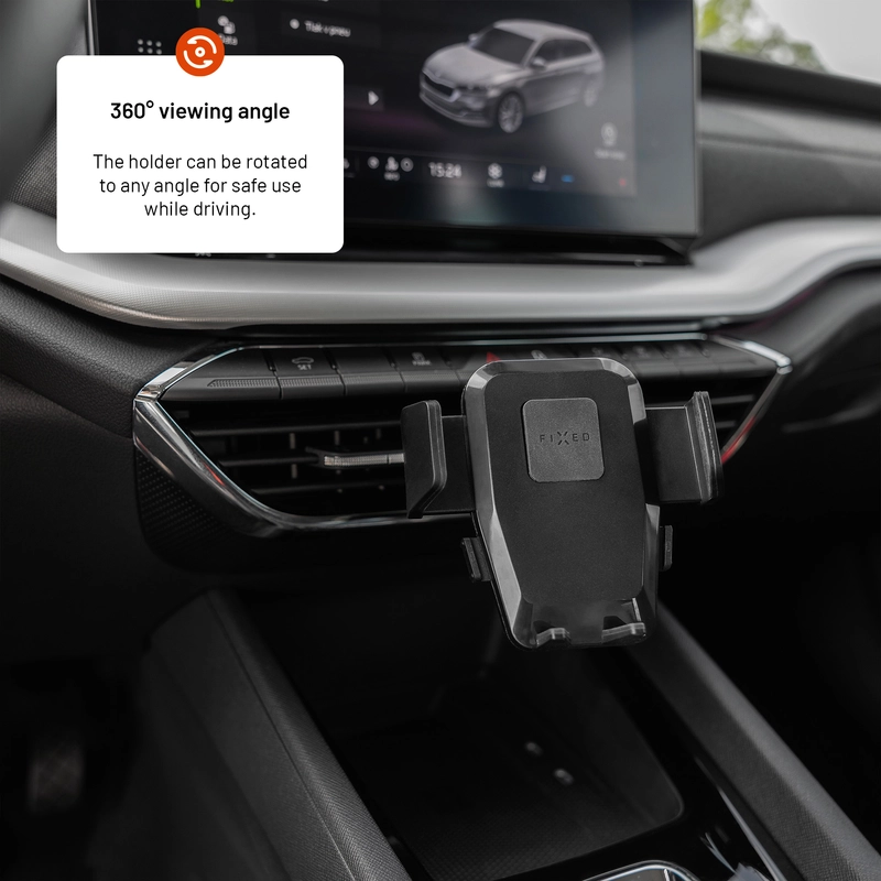 FIXED Iconiq Puhelinteline ilmanvaihtoritilään Musta - 8017371