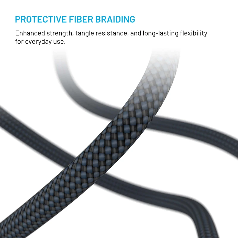 FIXED 2in1 Combo 60W USB-C/Lightning kaapeli 2m Musta - 8017608