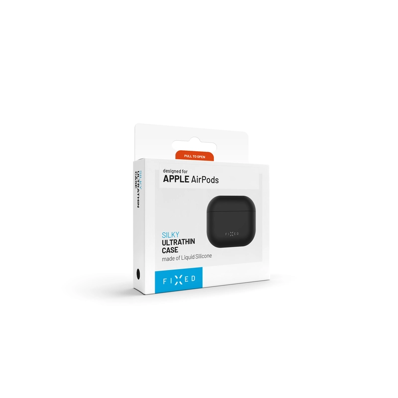 FIXED Silky Silikonikotelo Apple AirPods 4/4 ANC Musta - 8017749