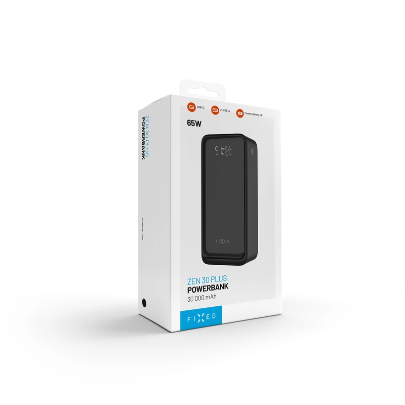 FIXED Zen2 30 Plus USB-C 65W Varavirta 30.000 mAh Musta - 8017799