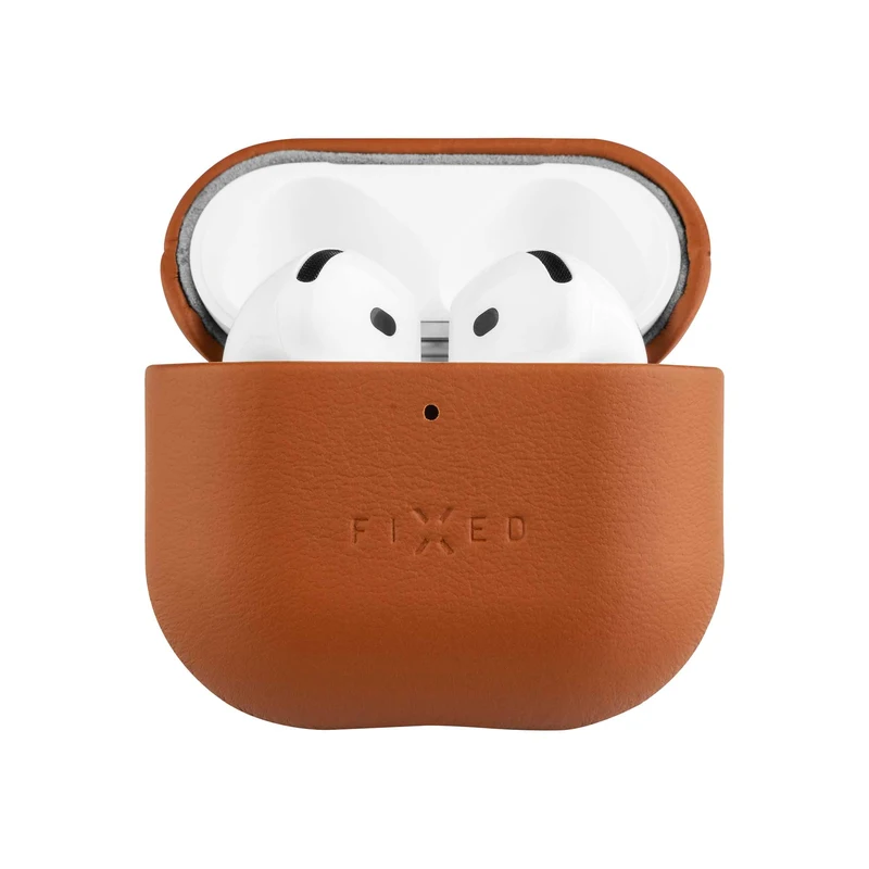 FIXED Aitoa nahkaa oleva Airpods 4/4 ANC kotelo Ruskea - 8017976