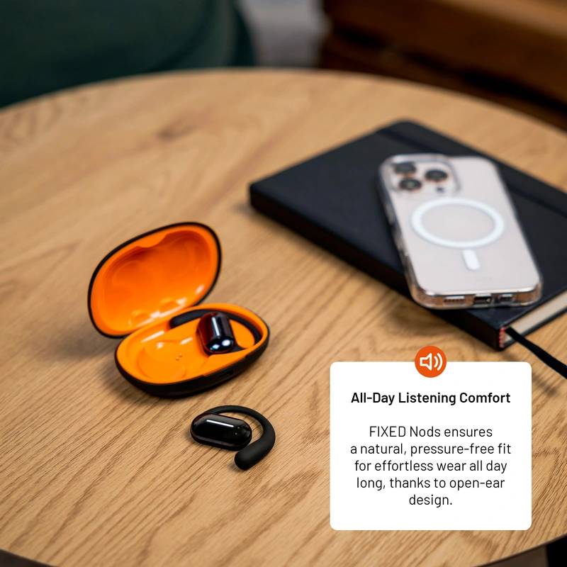 FIXED Nods langattomat kuulokkeet IPX5 BT5.3 Musta - 8017977