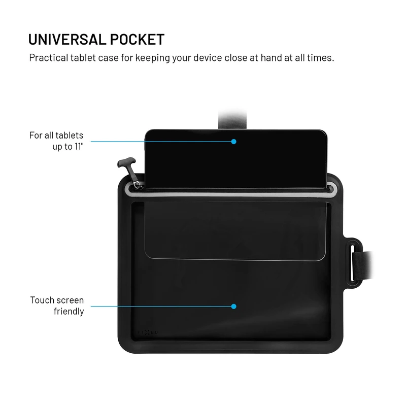 FIXED DRY TAB Vedenpitävä Tablet kuivakotelo Musta - 8018141