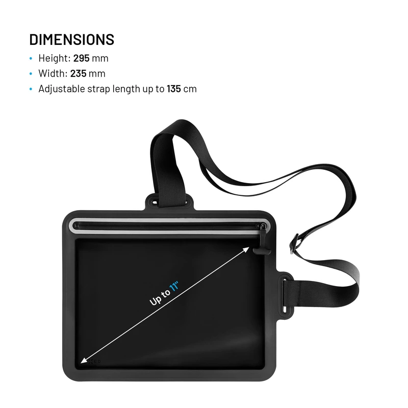 FIXED DRY TAB Vedenpitävä Tablet kuivakotelo Musta - 8018141