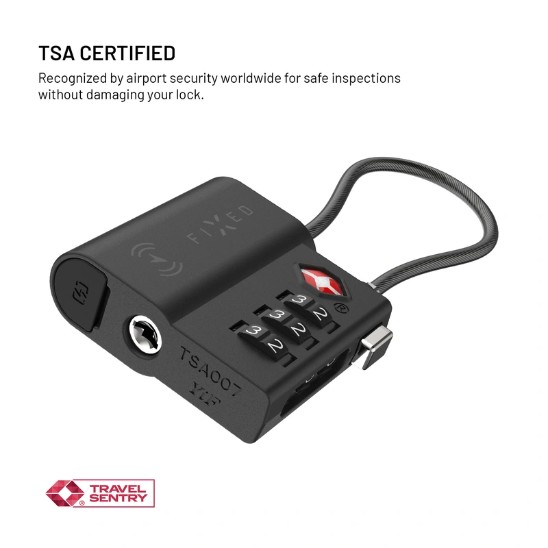 FIXED Tag Lock Paikanninlukko Apple Find My toiminnolla Musta - 8018144