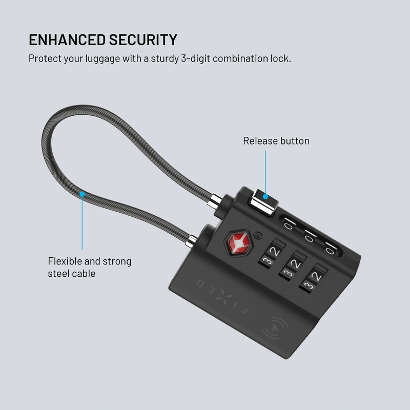 FIXED Tag Lock Paikanninlukko Apple Find My toiminnolla Musta - 8018144