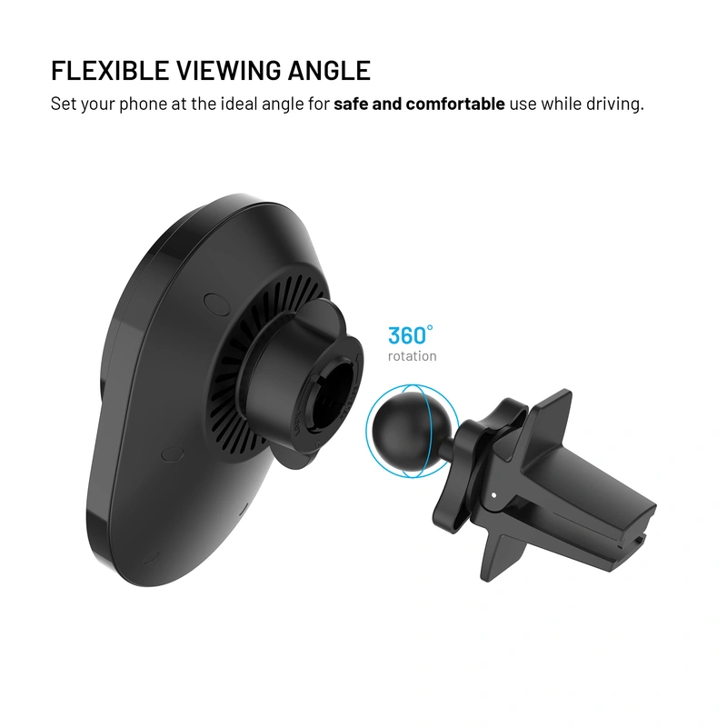FIXED MagAir QI2.0 Airvent Car Mount Musta - 8018154