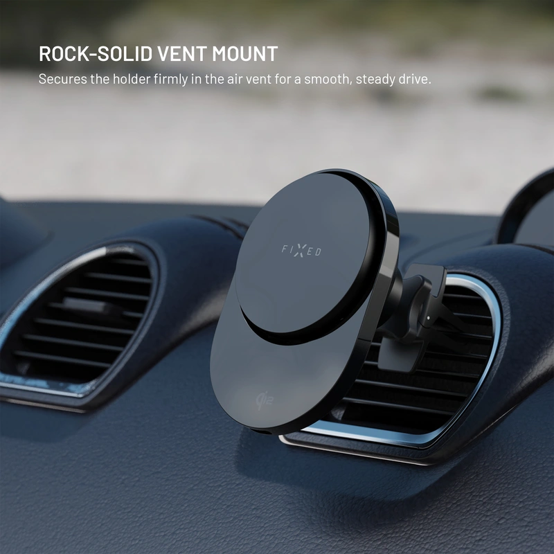 FIXED MagAir QI2.0 Airvent Car Mount Musta - 8018154