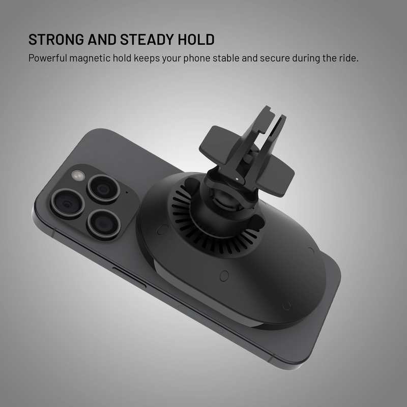 FIXED MagAir QI2.0 Airvent Car Mount Musta - 8018154