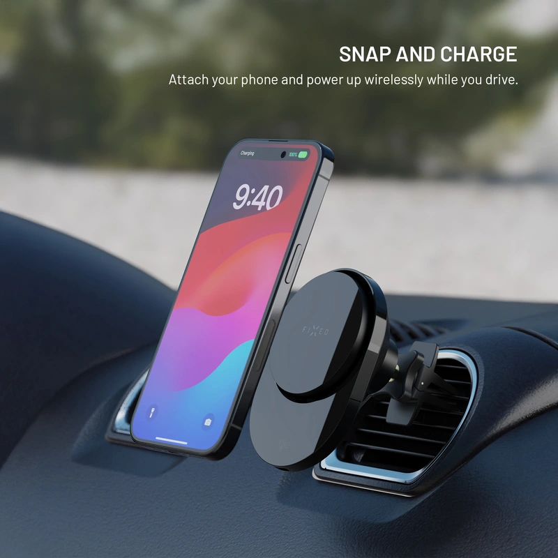 FIXED MagAir QI2.0 Airvent Car Mount Musta - 8018154