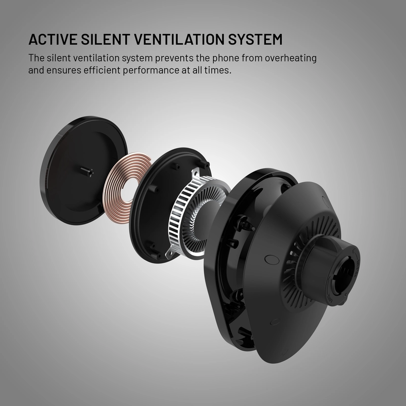 FIXED MagAir QI2.0 Airvent Car Mount Musta - 8018154