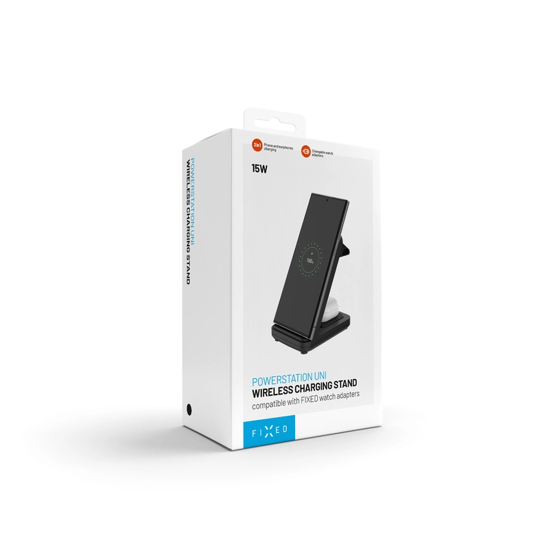 FIXED 2in1 Universaali Langaton Latausasema Musta - 8018207