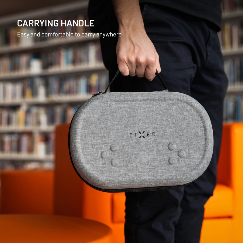 FIXED VR PROTECT Suojakotelo Meta Quest 3/3S:lle Vaaleanharmaa - 8018210