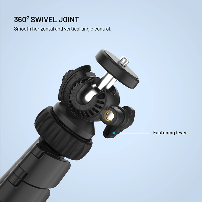 FIXED Creator Tripod erikois pitkä kolmijalka jopa 190cm asti Musta - 8018227