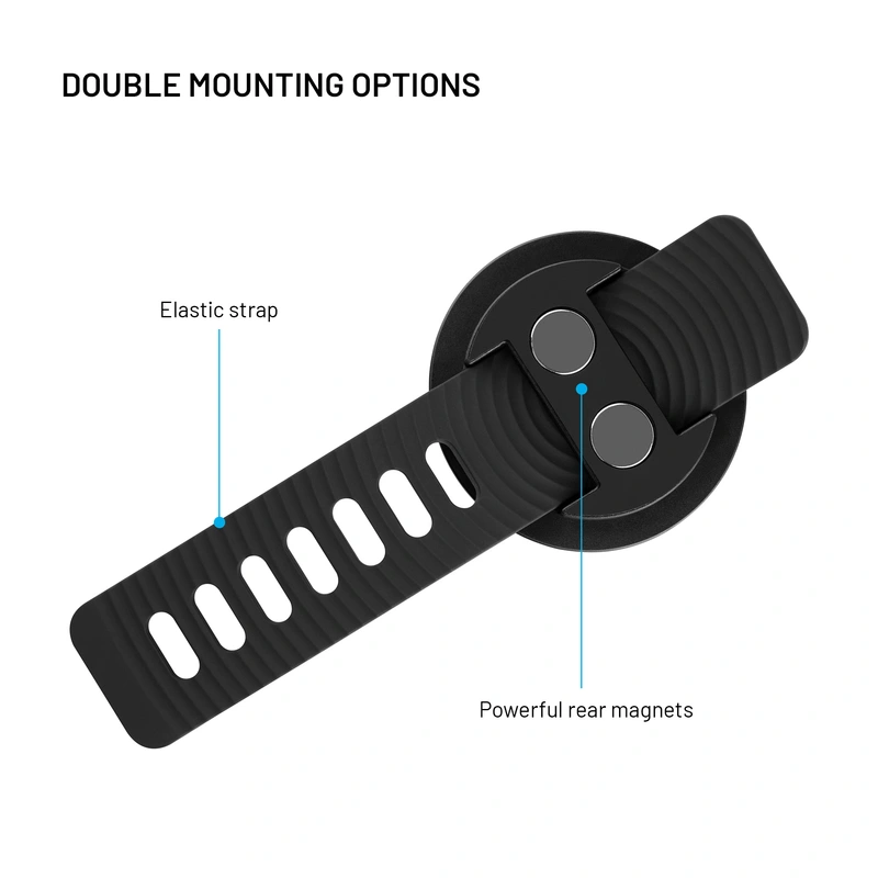 FIXED MagGrip Active Ohjaustangon älypuhelimen pidike Musta - 8018301