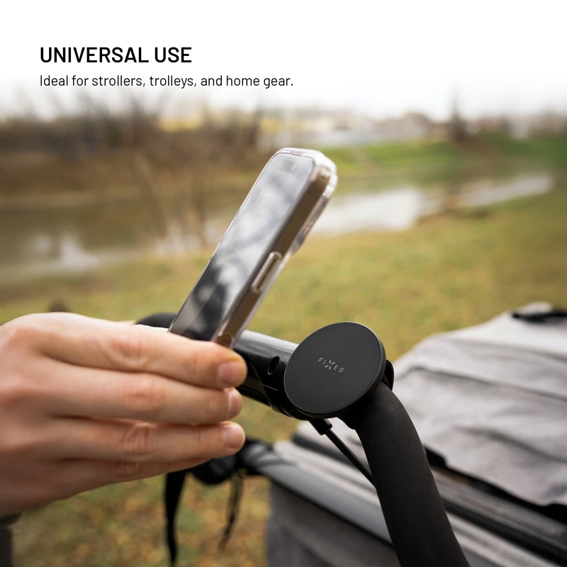 FIXED MagGrip Active Ohjaustangon älypuhelimen pidike Musta - 8018301