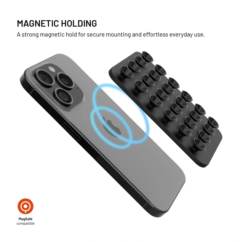 FIXED MAGMATE MagSafe pidike imukupeilla Musta - 8018333